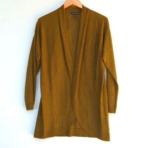 Eileen Fisher 100% Merino Wool Open Front Sweater - M